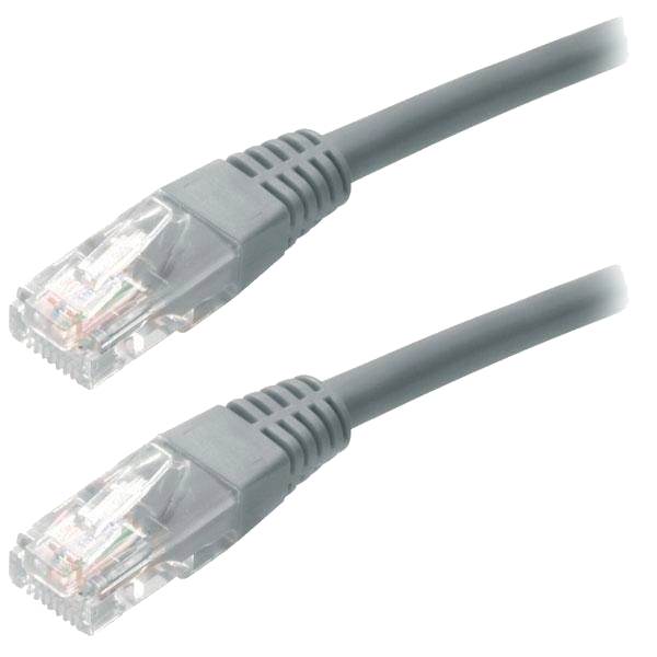 UTP, RJ45, Cat.5e, 1m, сірий, Cu (мідь)Q500 (PCR-CU/1G)