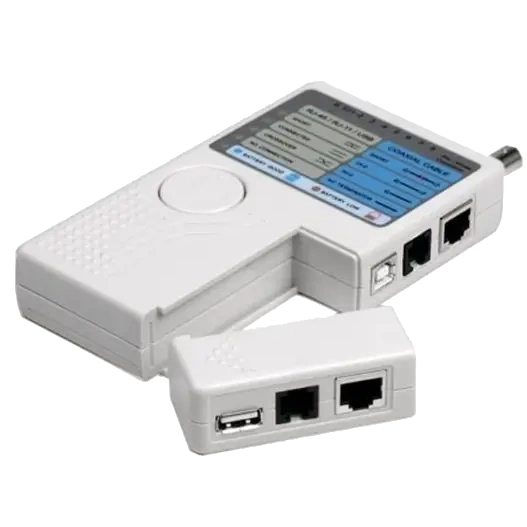 Тестер кабелю RJ-45, RJ-12,USB, BNC
